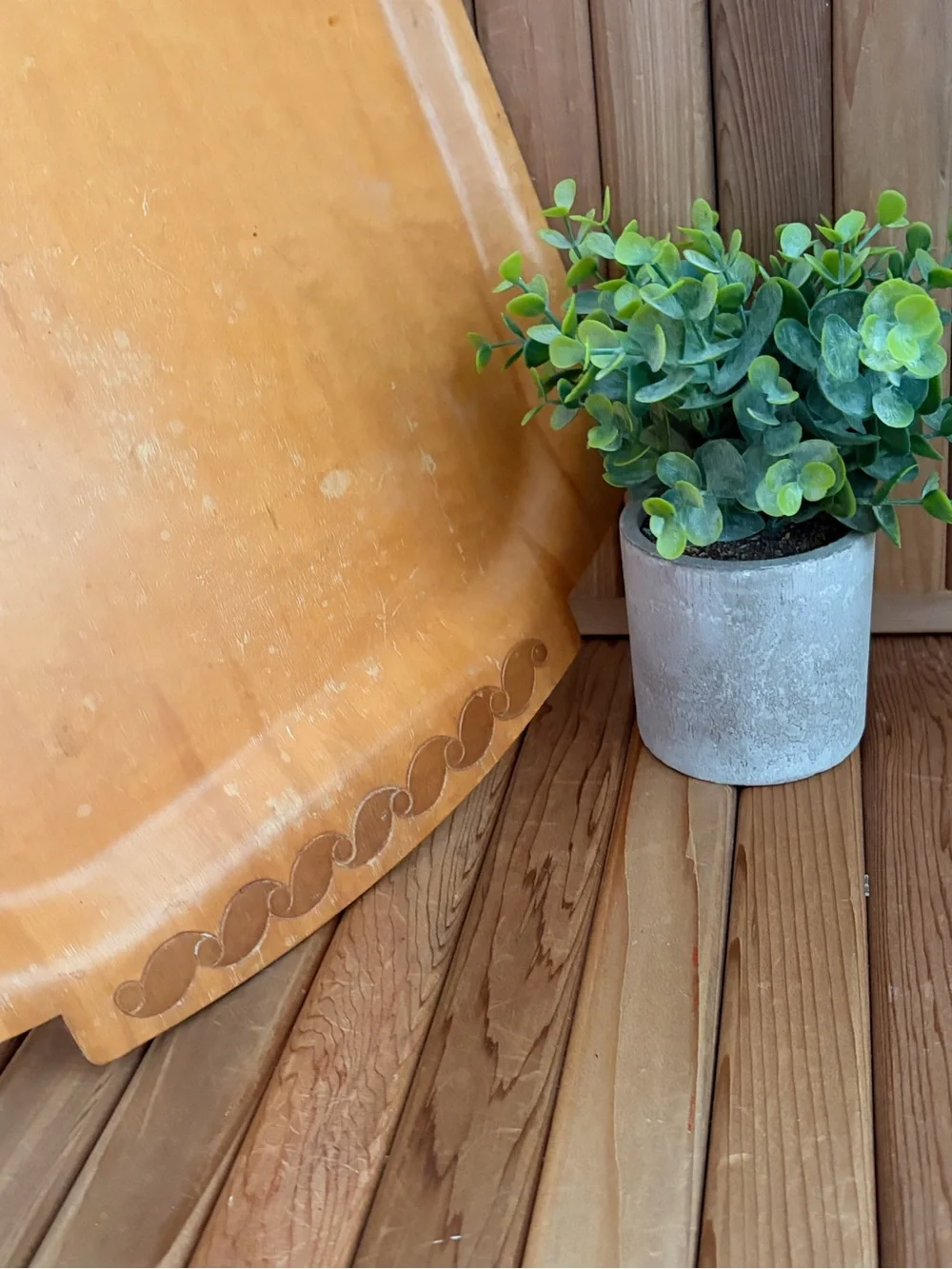 S.E. Overton Bentwood Vintage Serving Tray, Mid-Century Wood